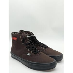 Vans x Hockey Authentic High 'Dark Brown' Andrew Allen Collab - Mens Size 13 New